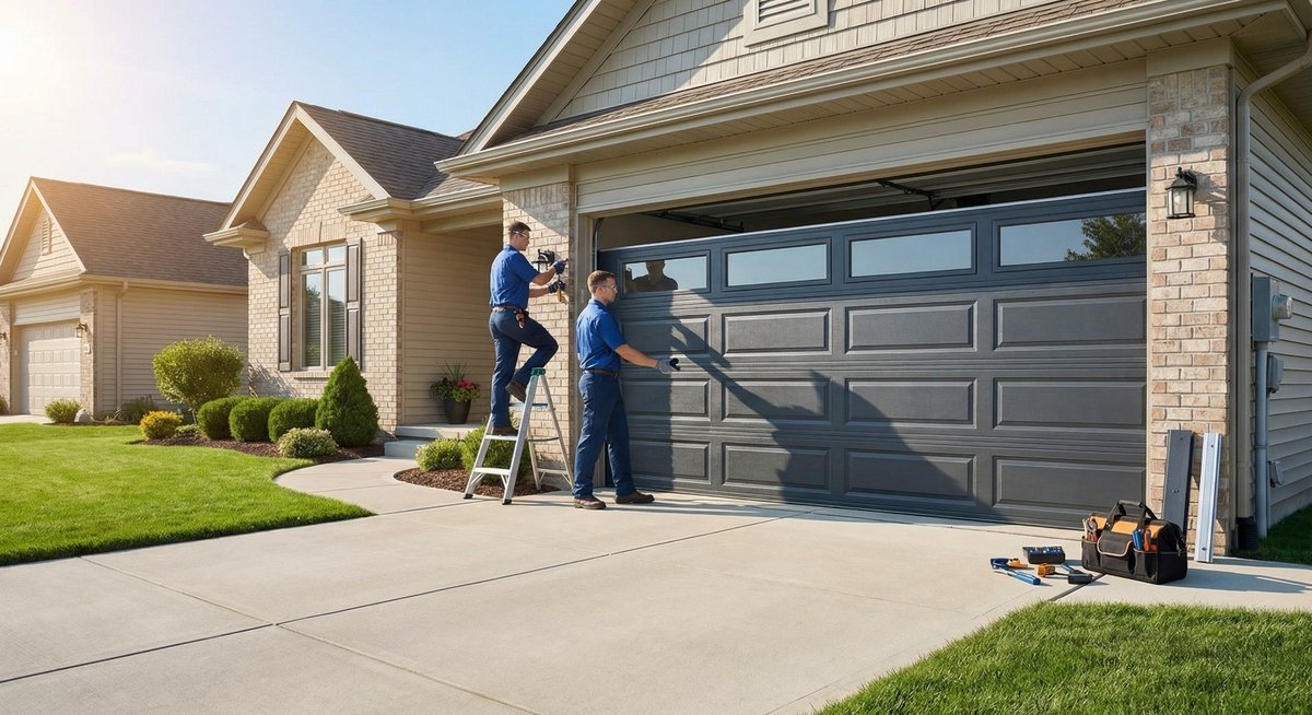 Garage door repair work, gallery photo 12